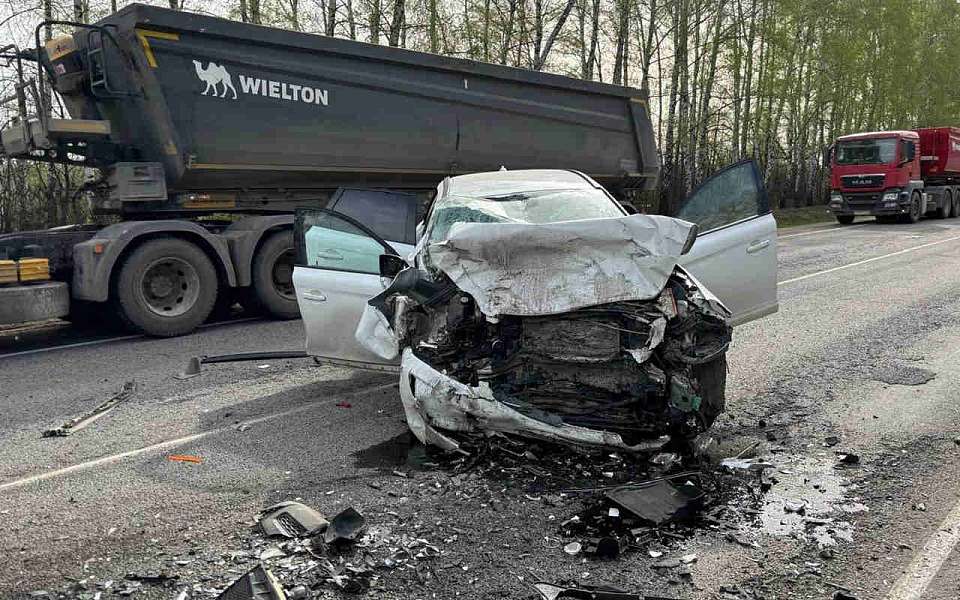 Два человека погибли в лобовом столкновении иномарок на трассе под Воронежем