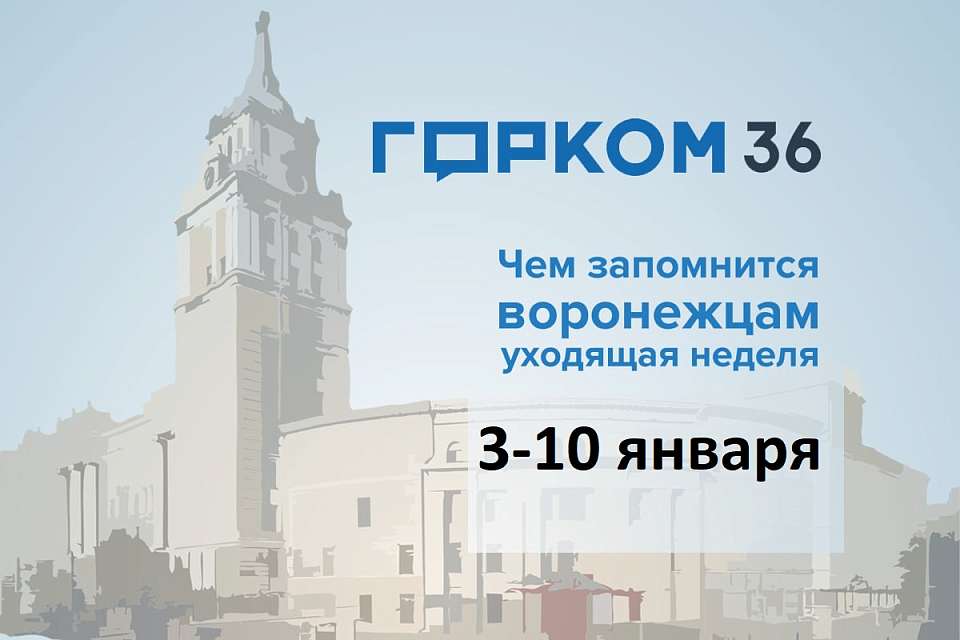 Чем запомнилась неделя в Воронеже с 3 по 10 января