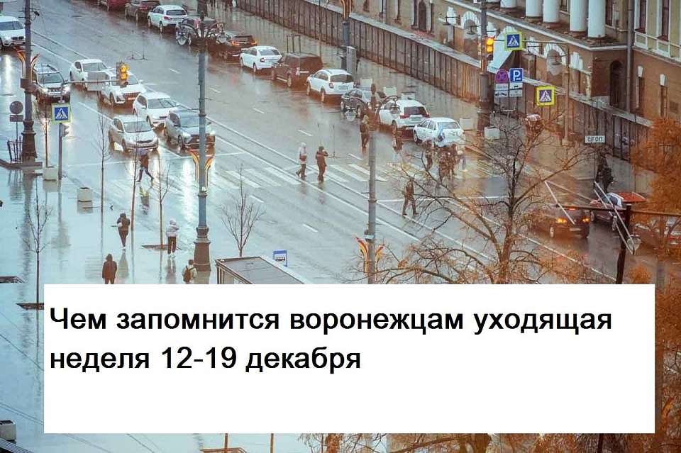 Чем запомнилась в Воронеже неделя с 12 по 19 декабря