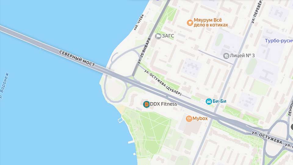 Закроют съезд с улицы Остужева на улицу 25 Января в Воронеже