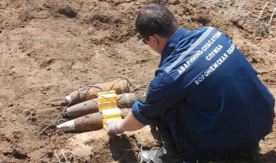 Две миномётные мины и один артснаряд взорвали под Воронежем