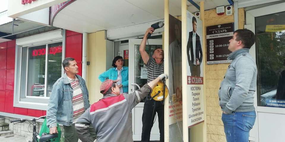 В Левобережном районе продолжаются работы по реализации дизайн – регламента  