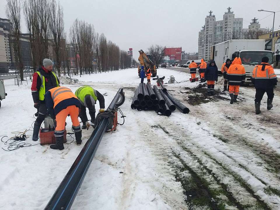 В Коминтерновском районе Воронежа произошла крупная коммунальная авария