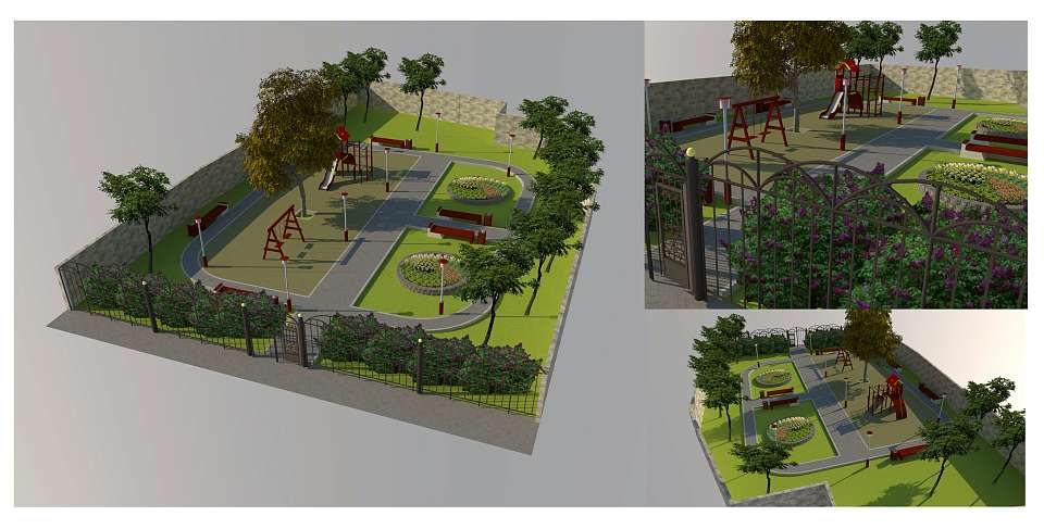 В тихом центре Воронежа обустраивают новый сквер «Чернавский»