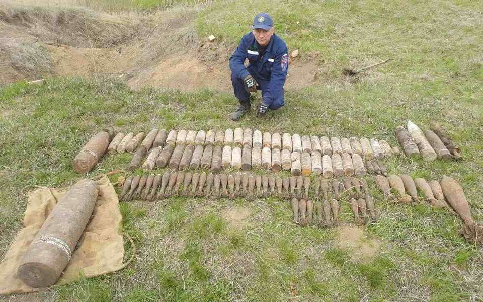 Взорвали 107 боеприпасов под Воронежем