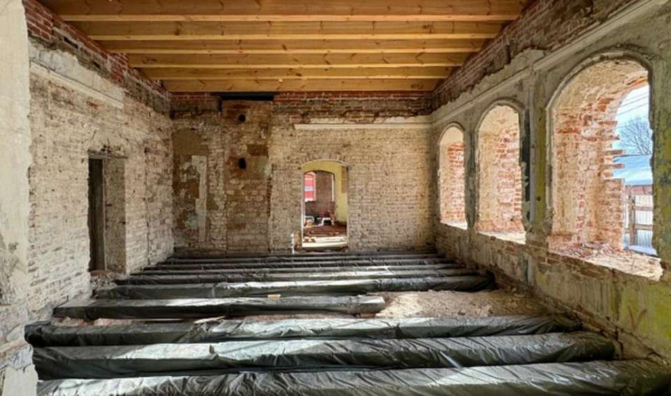 Ход реконструкции «Дома Гарденина» оценили в Воронеже