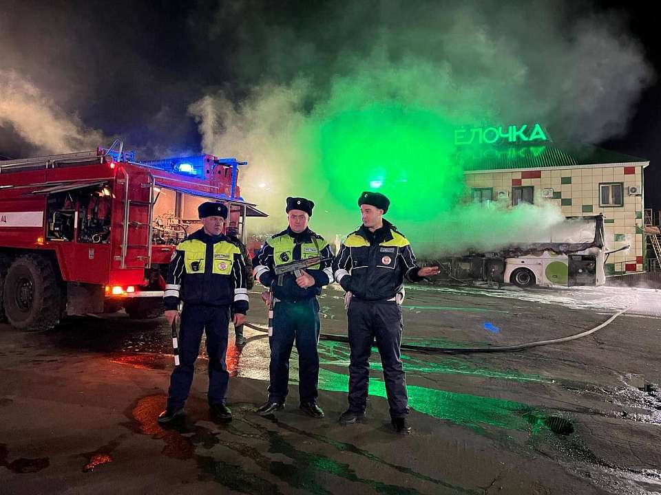 В Воронежской области сгорел рейсовый автобус «Москва – Таганрог»