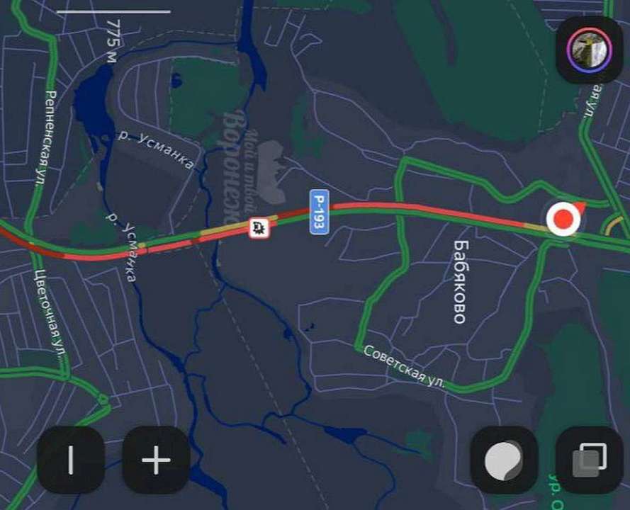 Пробка в 7 км из-за ДТП парализовала движение под Воронежем