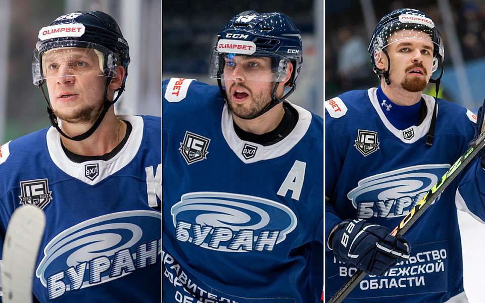 Трое хоккеистов продлили контракты с воронежским «Бураном»
