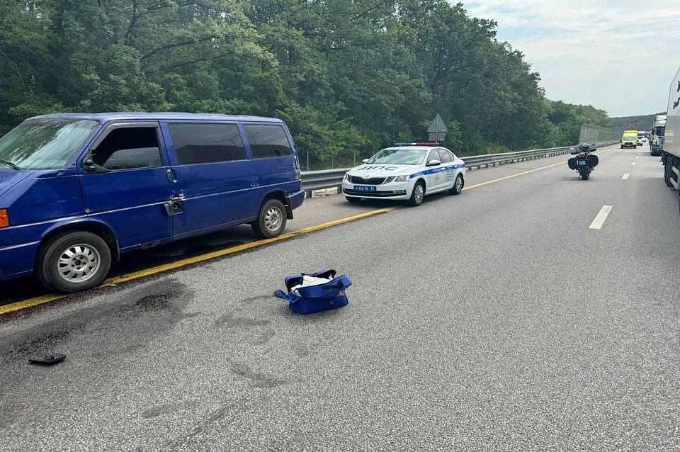 После ДТП со смертельным исходом на выезде из Воронежа образовалась пробка