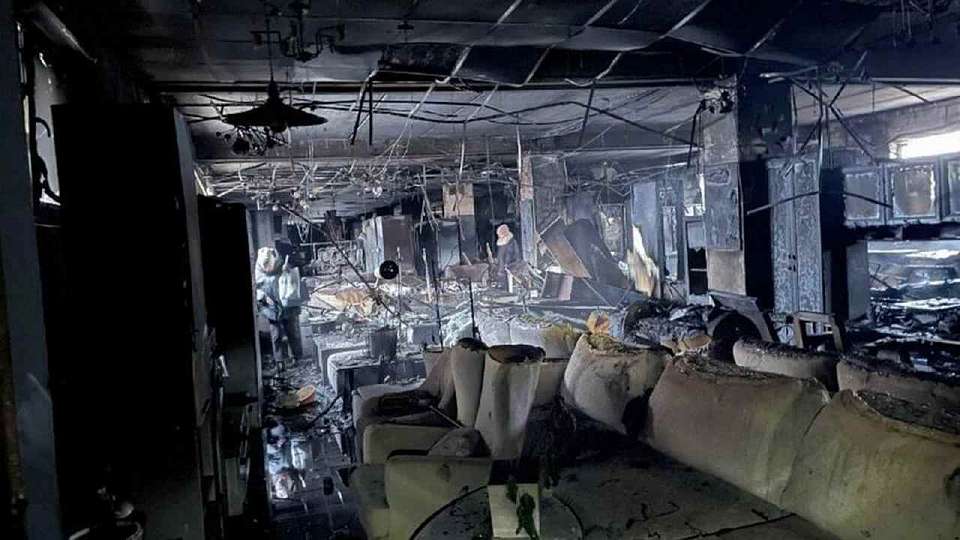 Пожар произошел в торговом центре в Борисоглебске Воронежской области