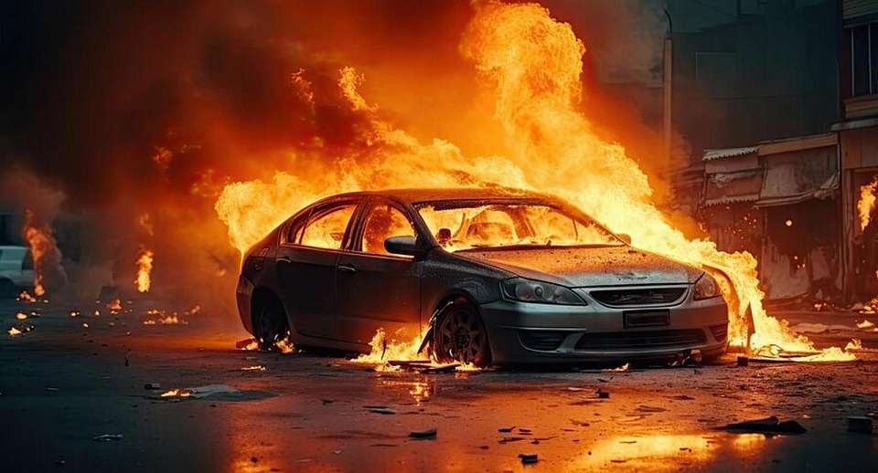 Поджигателя автомобиля соседки в Воронеже задержали