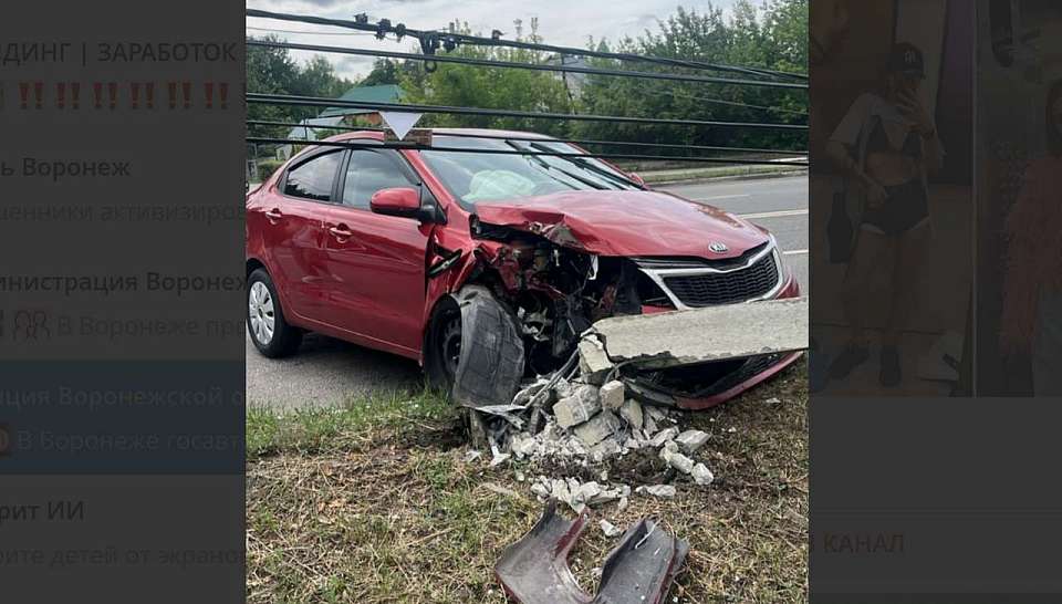 Три человека с 9-летней девочкой и 9-месячным мальчиком пострадали в ДТП в Воронеже