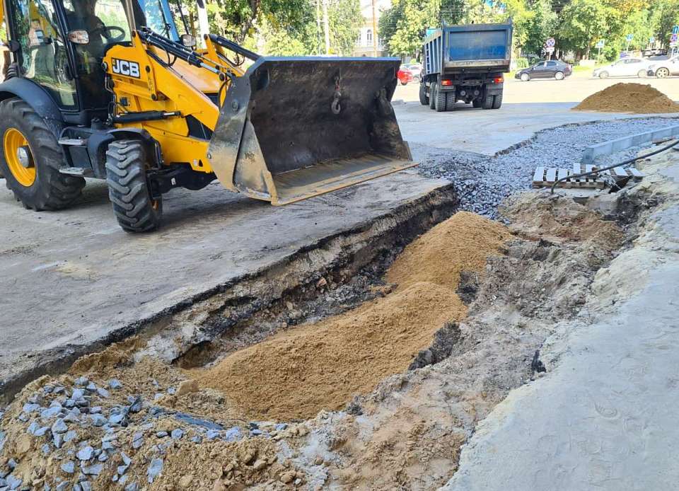 В Воронеже продолжается реконструкция улицы Свободы