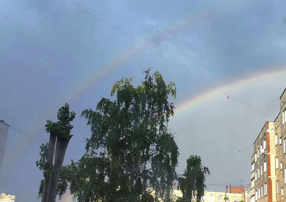 На Воронеж обрушились мощный ливень и раскатистая гроза