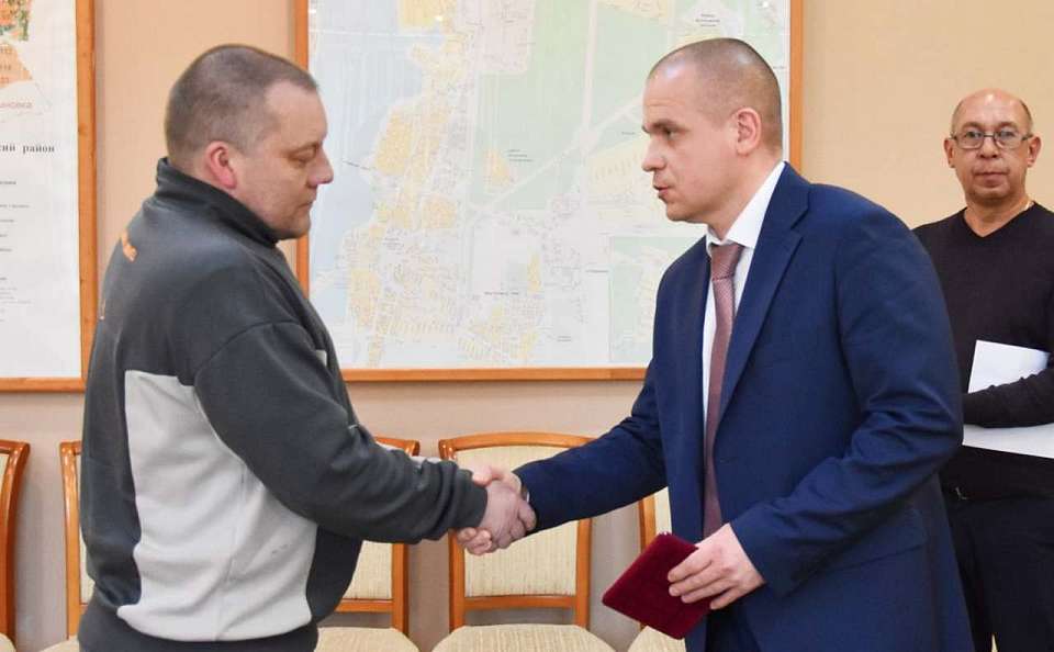 Медаль «За отвагу» вручили воронежскому штурмовику