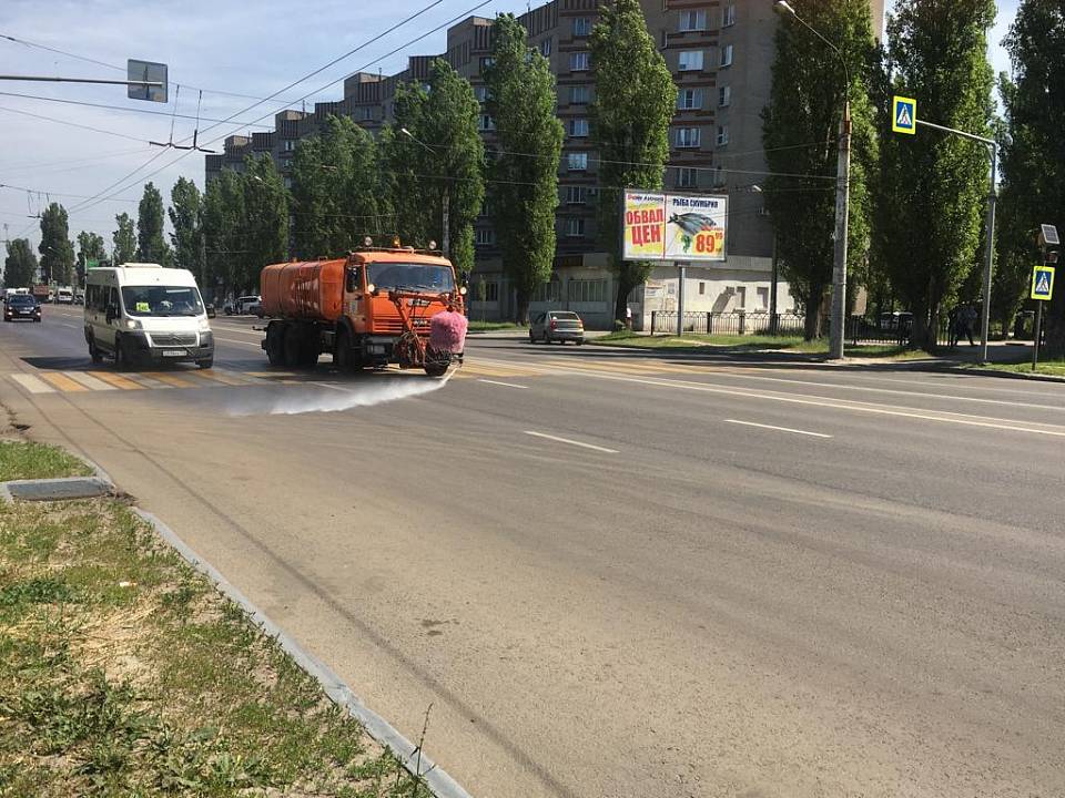 В Железнодорожном районе продолжаются санитарные работы 